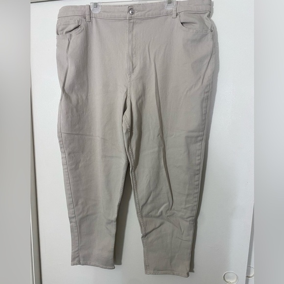 H&M Pants - H&M Ladies XXL Loose Fit Cream Colored Pants